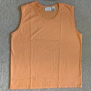 🎉HP🎉 Nordstrom Women's Cotton Tank Top, Size L, Melon Peach, 100% Cotton, NWT